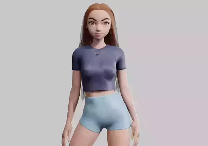 cute teen woman V26334 