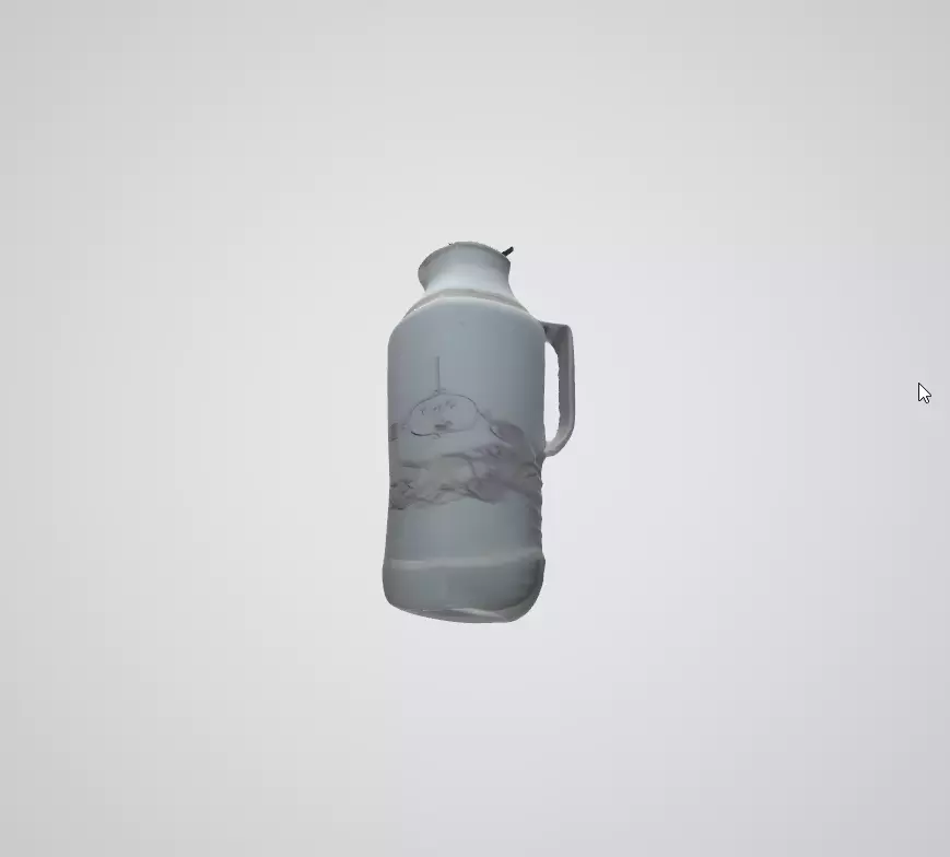 Old Coffee Bottle  Low Poly 3D Asset Low-poly 3D model_0