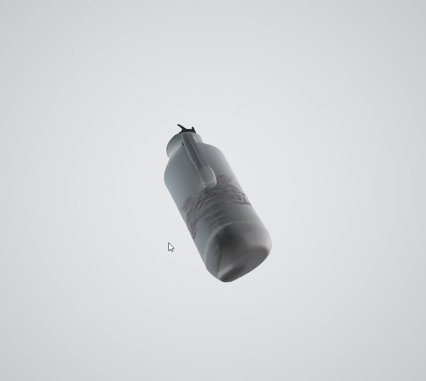 Old Coffee Bottle  Low Poly 3D Asset Low-poly 3D model_3