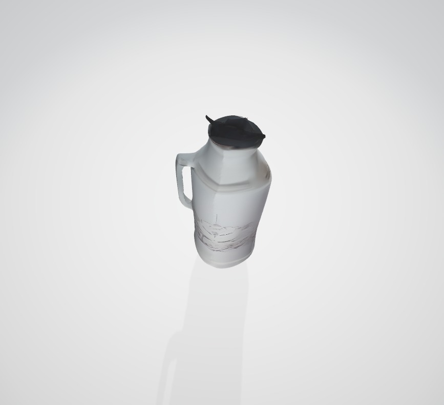 Old Coffee Bottle  Low Poly 3D Asset Low-poly 3D model_2