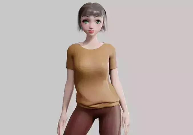 cute Cartoon woman V24399 