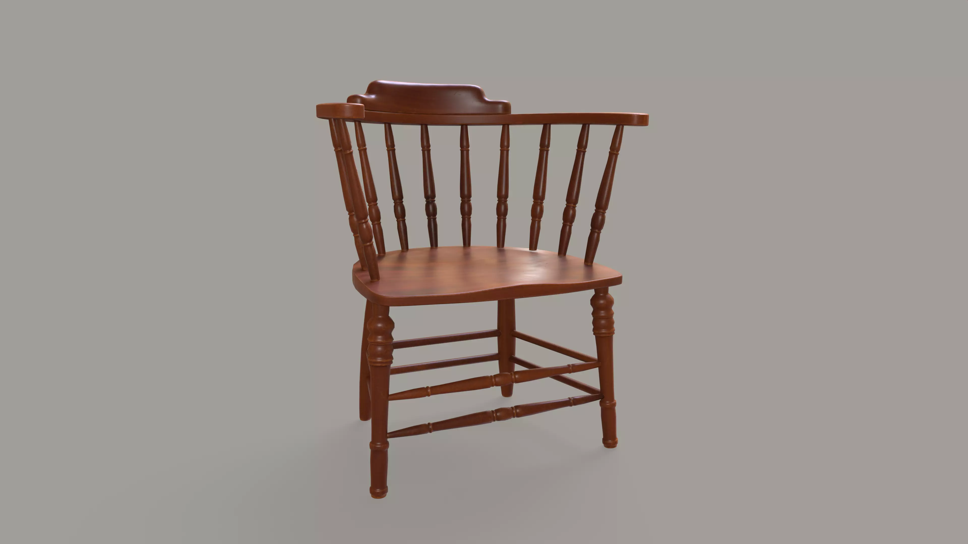 Captains Chair 3D model_0