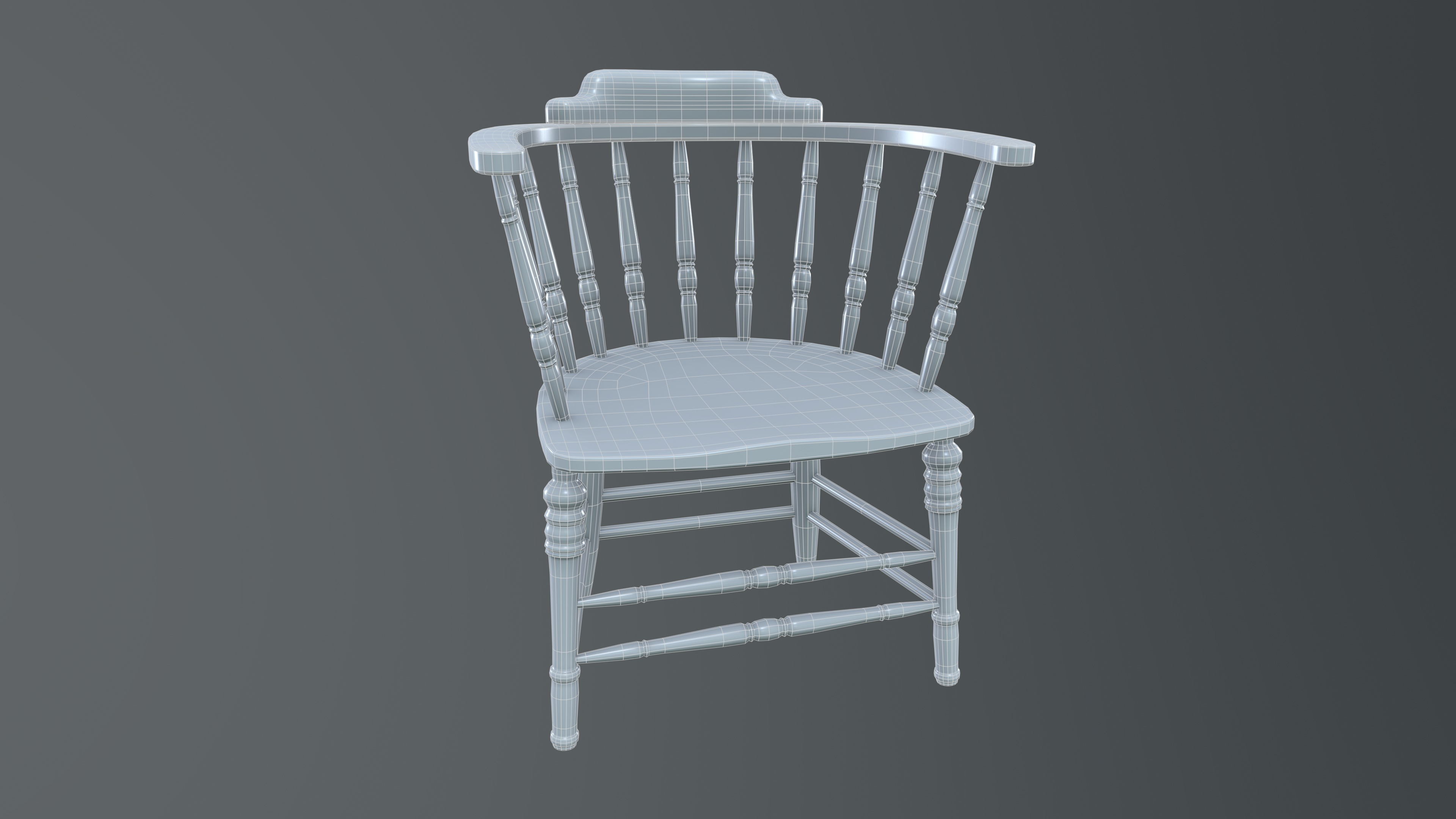 Captains Chair 3D model_3