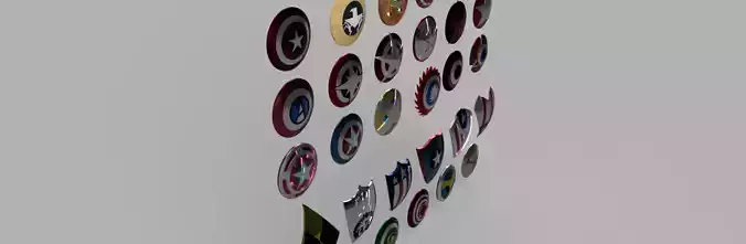 Marvel Comics Captain America Red Guardian and others Shields