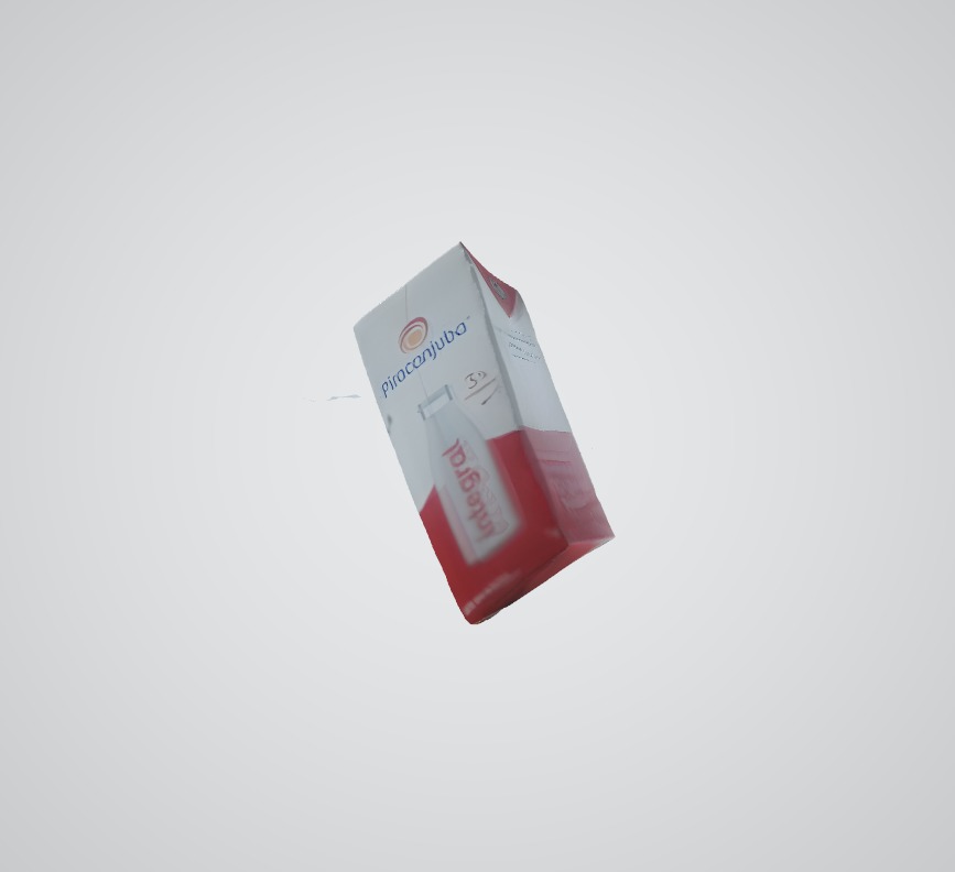 Damaged LowPoly Milk Bottle 3D Model Low-poly 3D model_1
