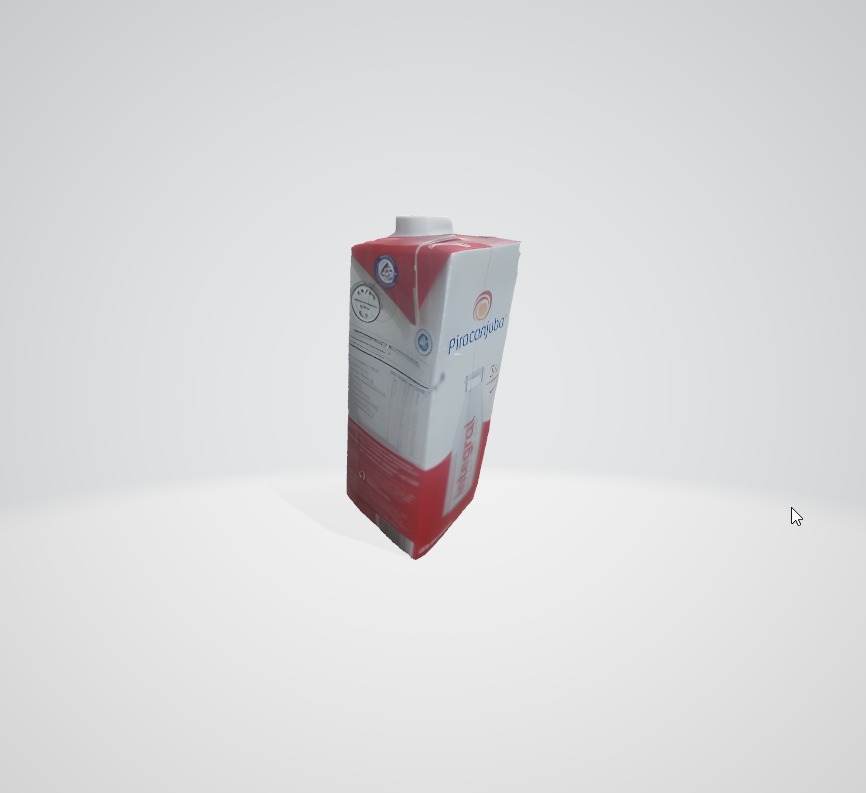 Damaged LowPoly Milk Bottle 3D Model Low-poly 3D model_2