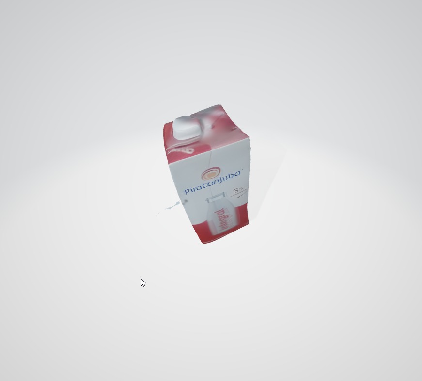 Damaged LowPoly Milk Bottle 3D Model Low-poly 3D model_4