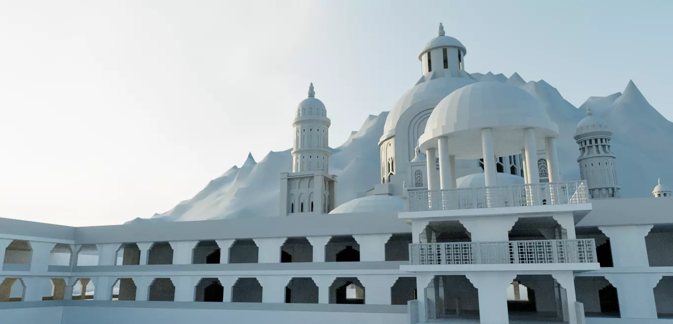 Fantasy Castle 3D model 1 3D model