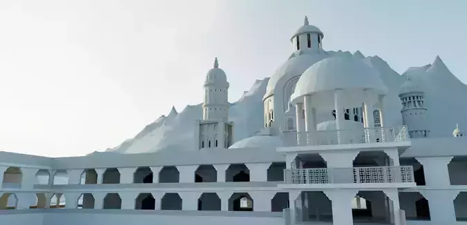 Fantasy Castle  3D model 1