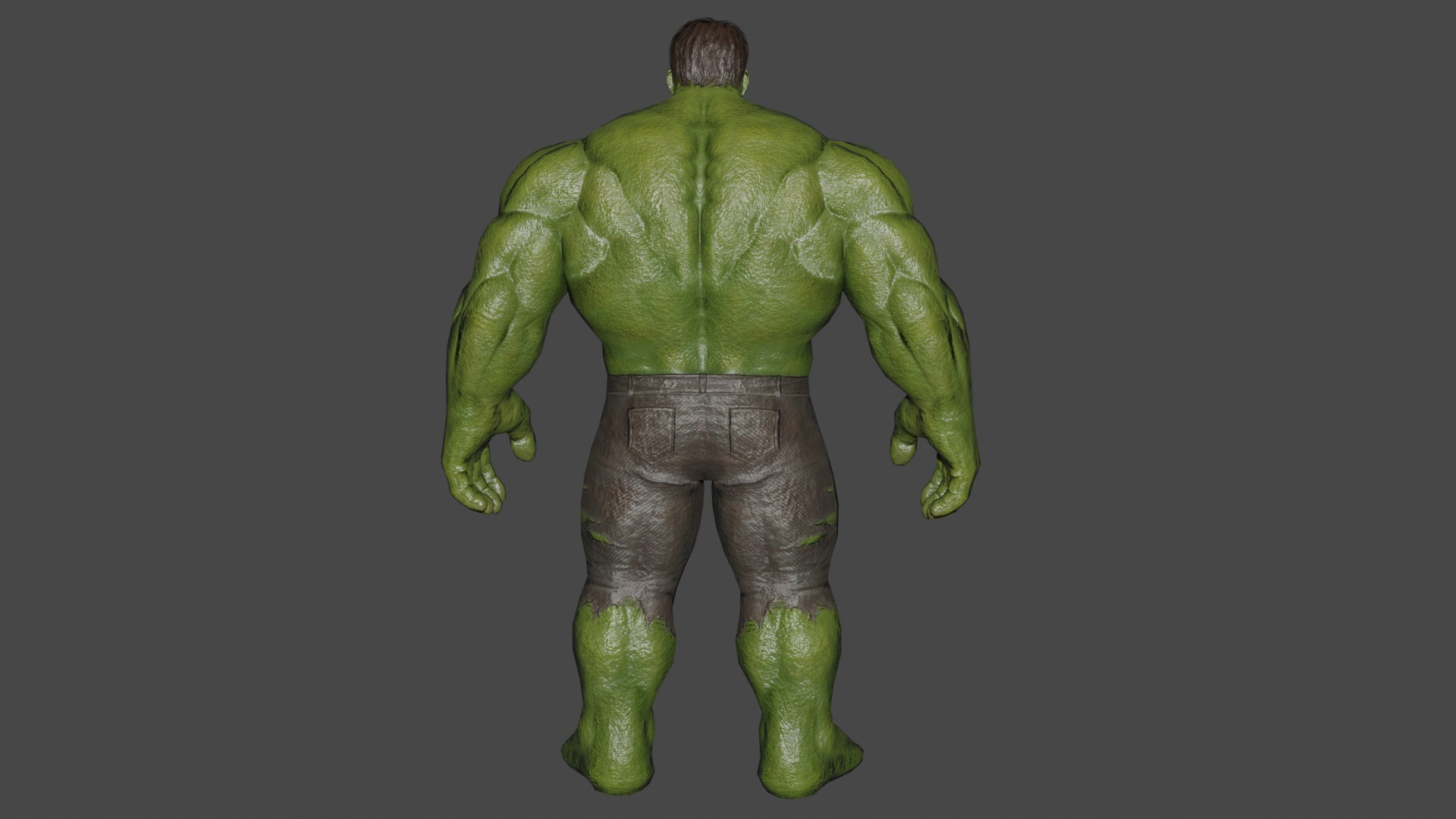 Incredible Hulk Low-poly 3D model_4