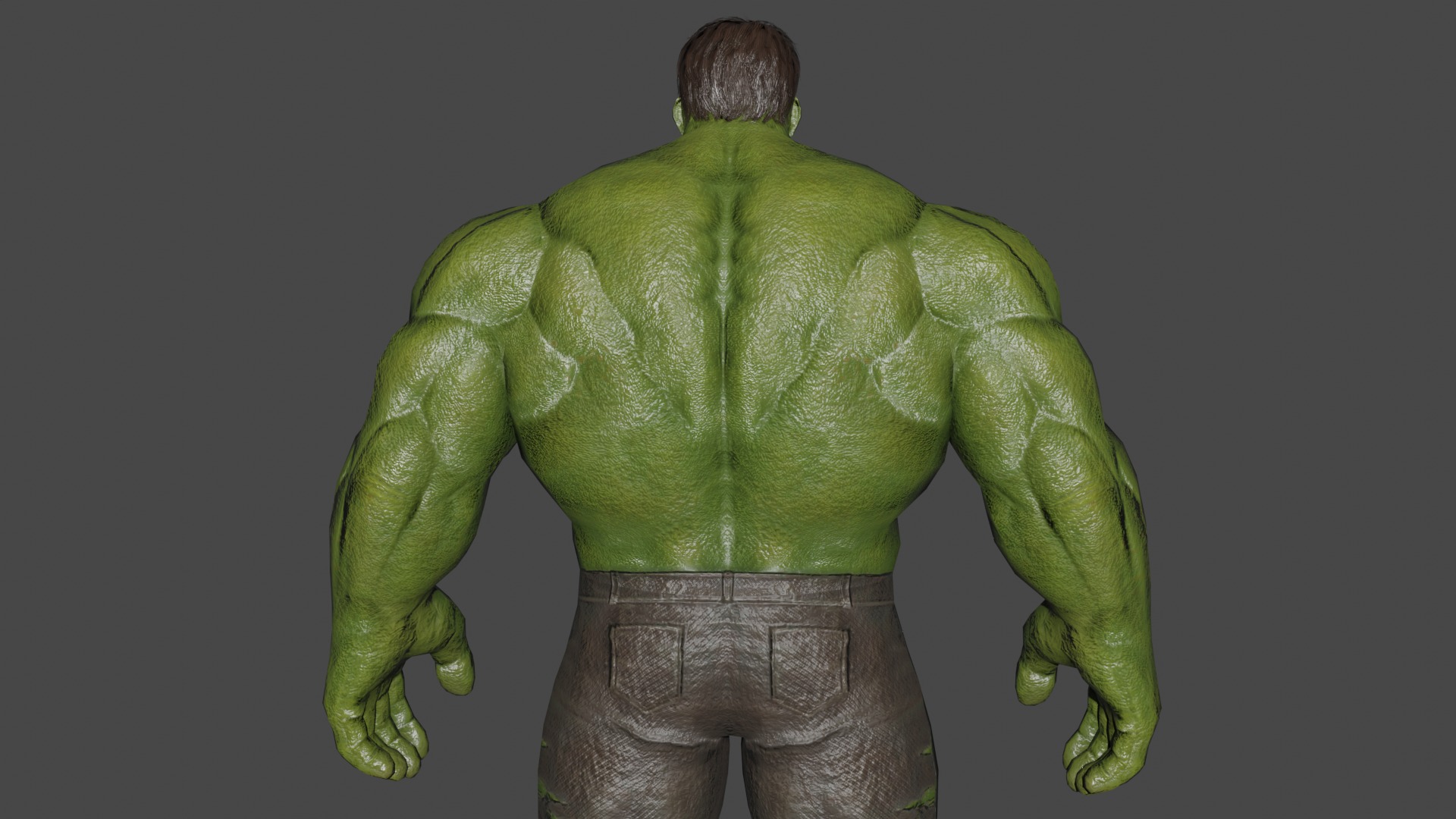 Incredible Hulk Low-poly 3D model_5