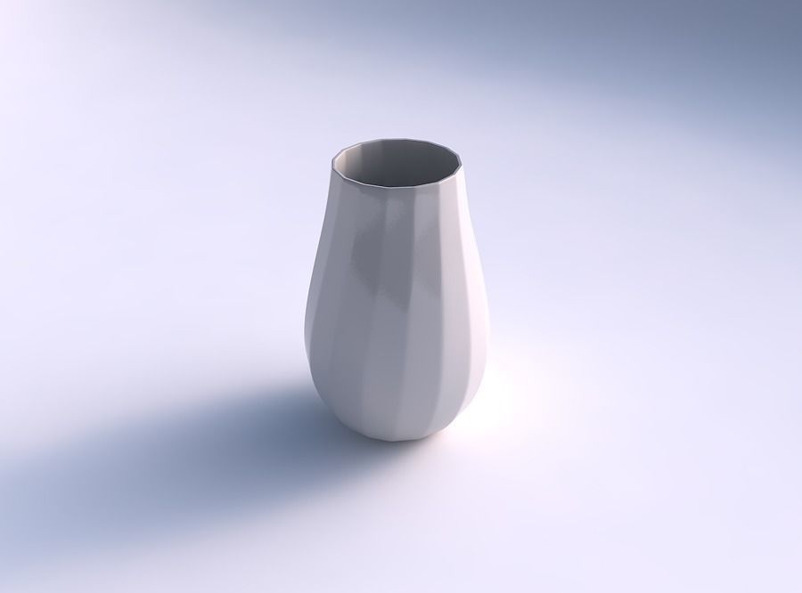 Vase twisted with twisted bands 2 3D print model_0