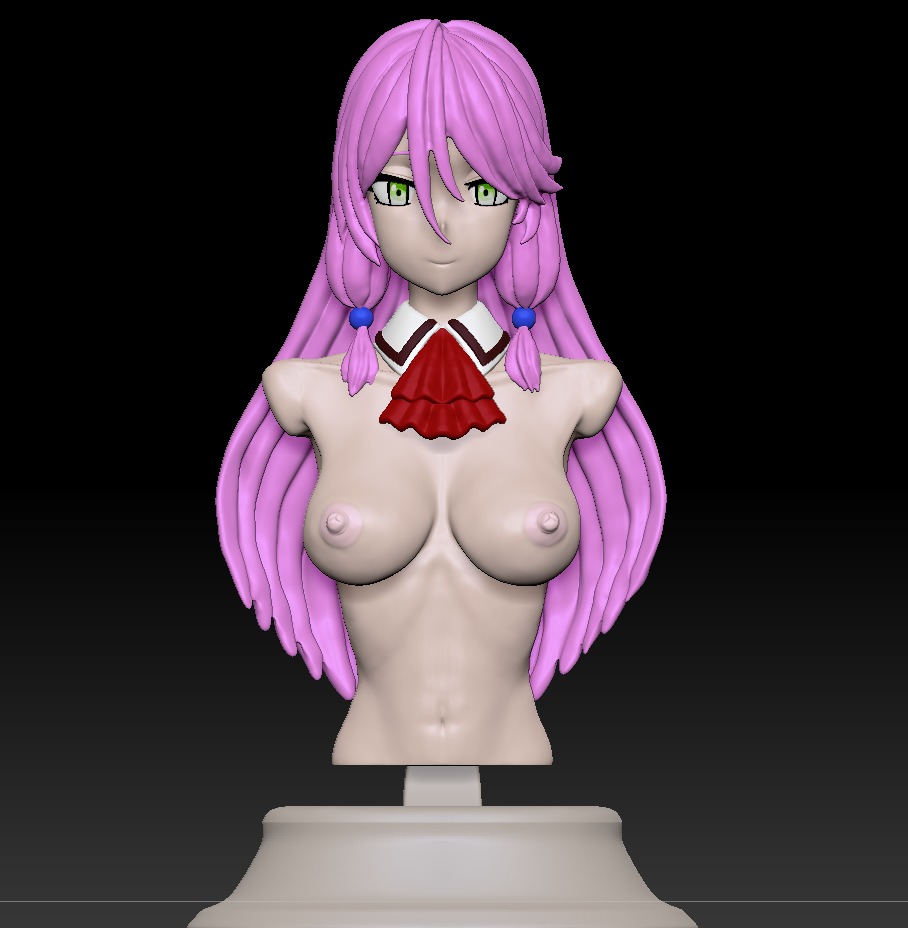 NSWF - Bust of Flare - Re do of healer Anime - For 3Dprinting 3D print model_7