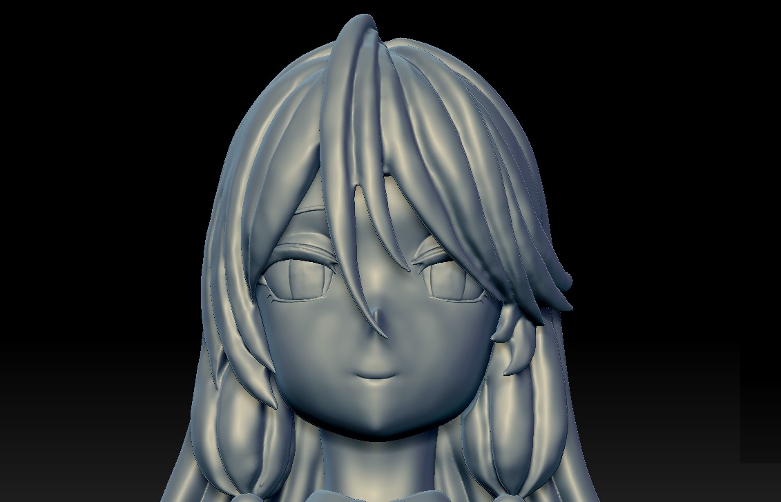 NSWF - Bust of Flare - Re do of healer Anime - For 3Dprinting 3D print model_5