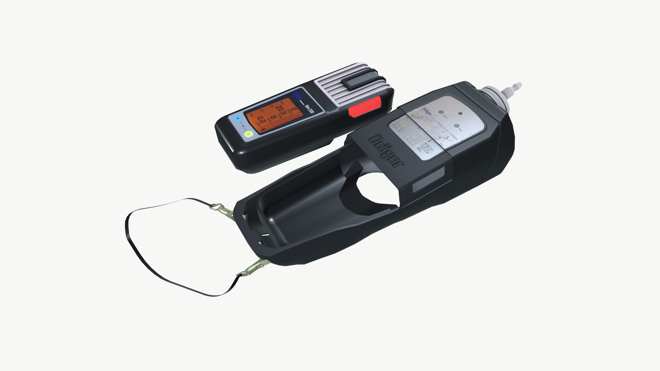 Gas Controller Low-poly 3D model_2