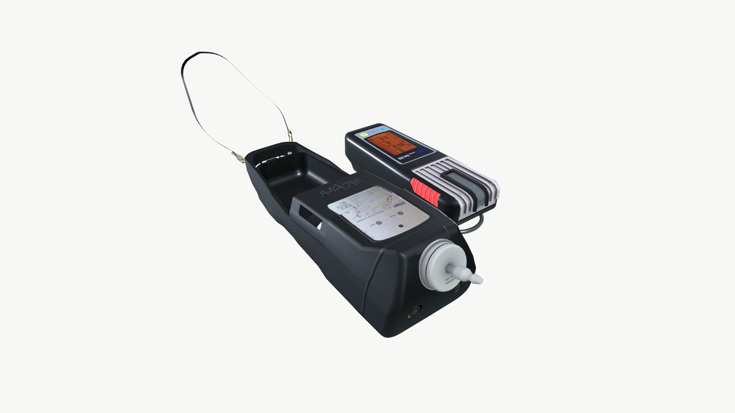 Gas Controller Low-poly 3D model_3