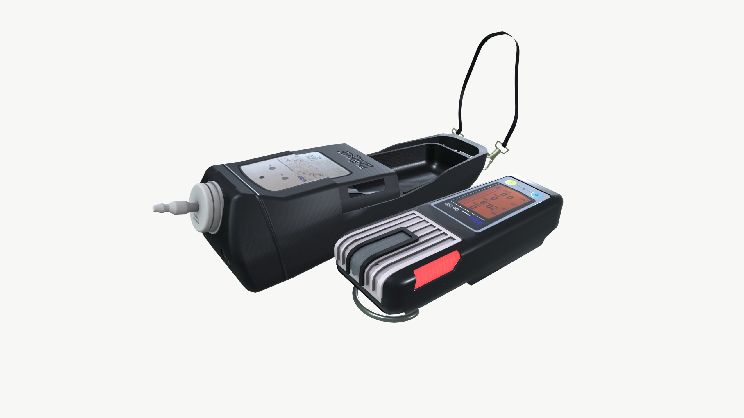 Gas Controller Low-poly 3D model_4