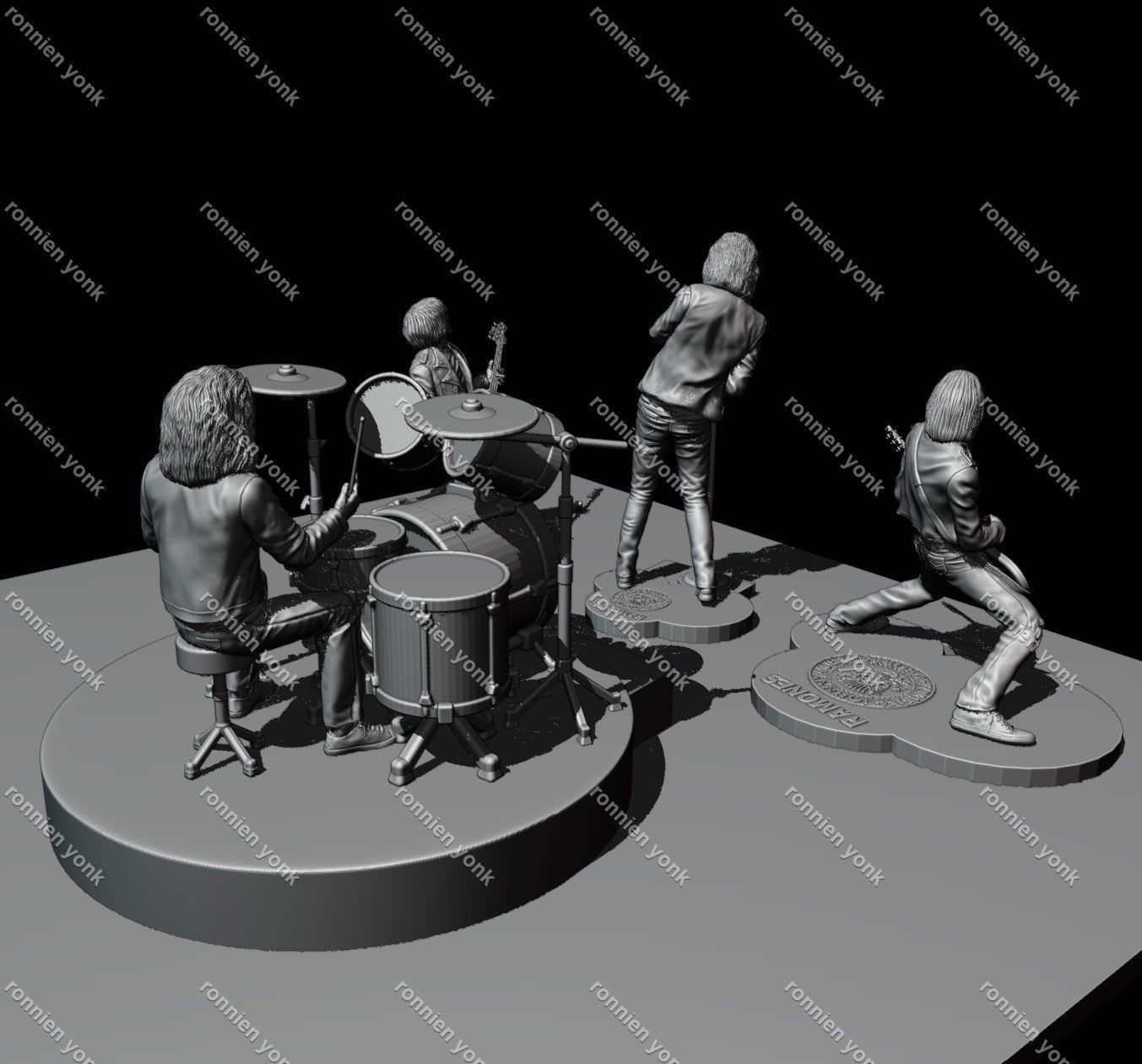 Joey Ramone 3d printing 3D print model_25