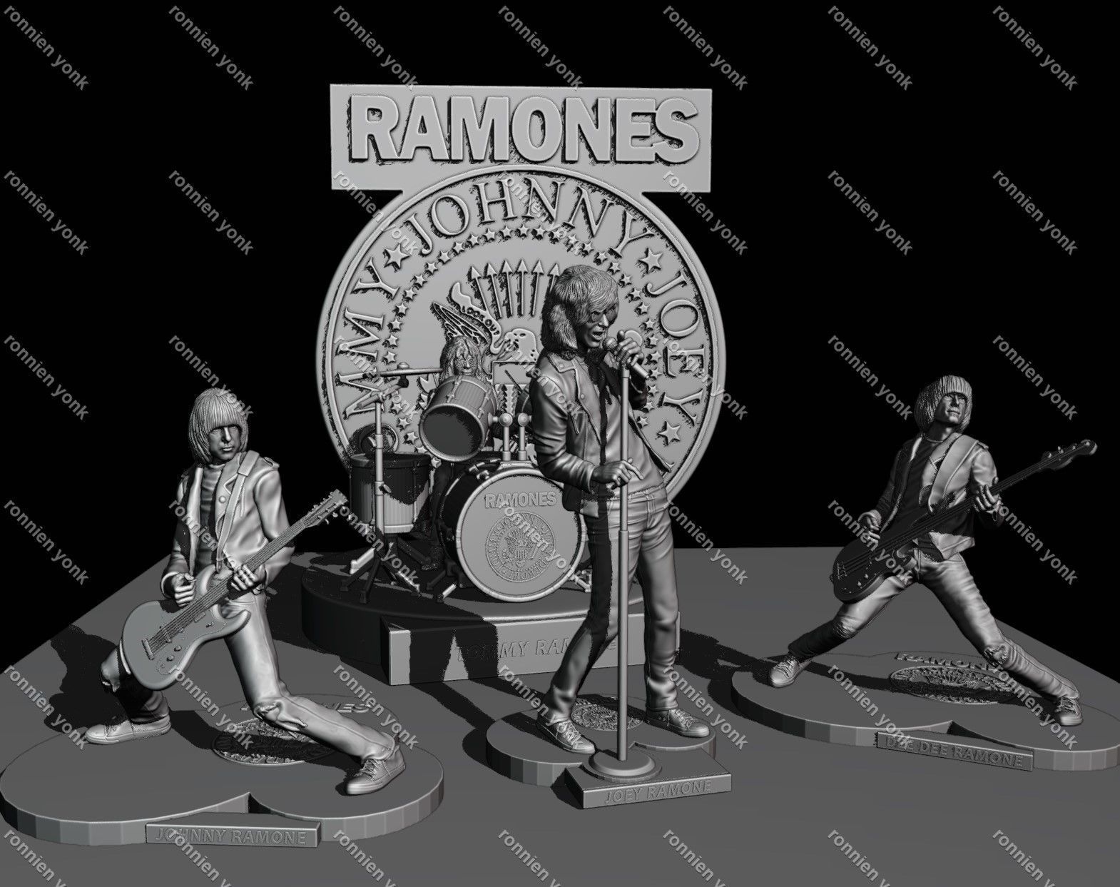 Joey Ramone 3d printing 3D print model_9
