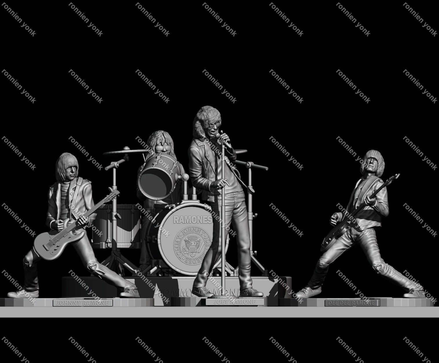 Joey Ramone 3d printing 3D print model_10