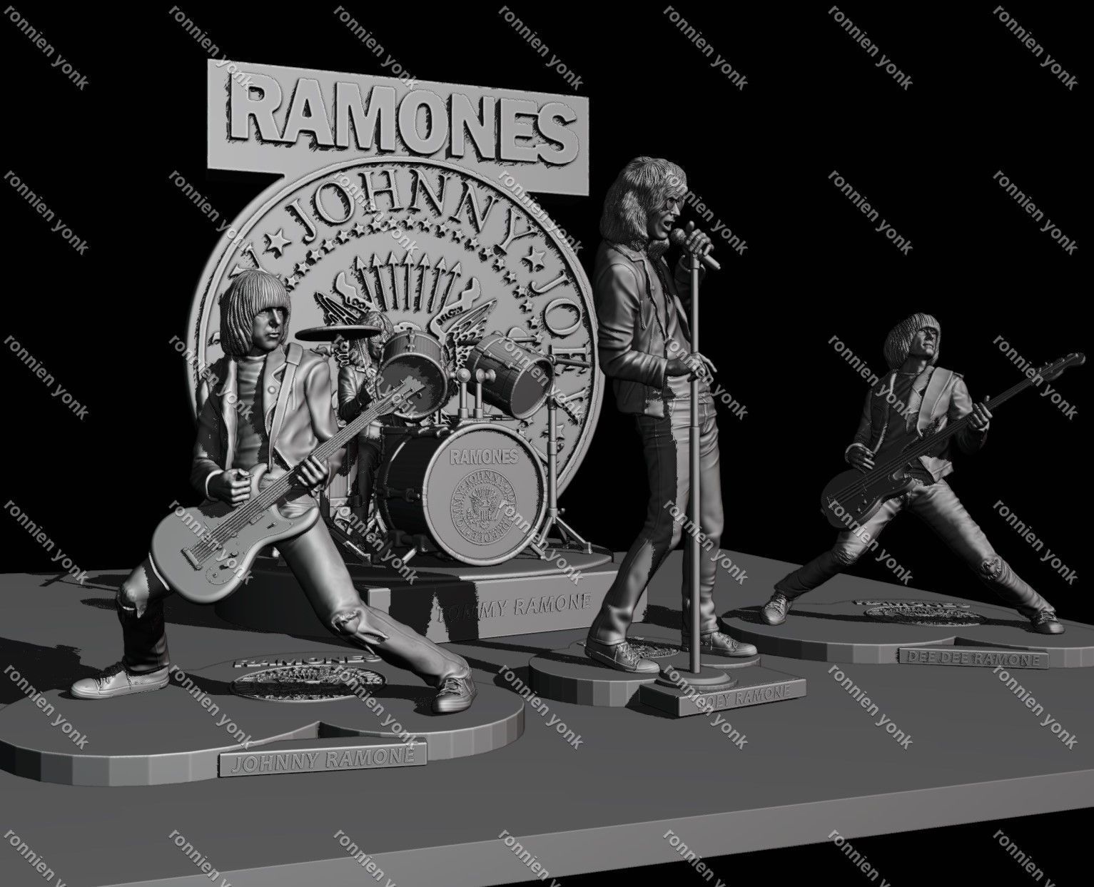 Joey Ramone 3d printing 3D print model_8