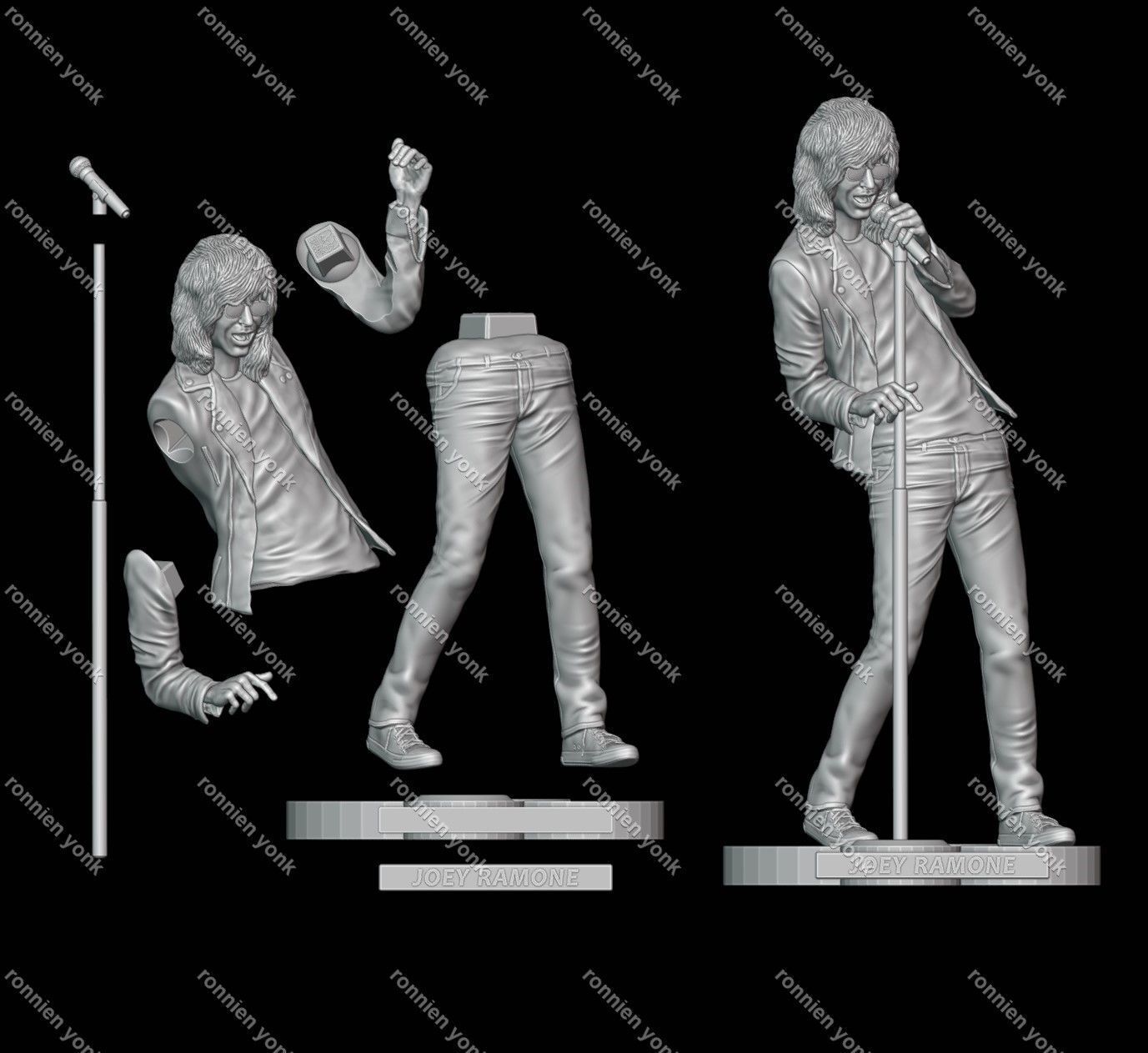 Joey Ramone 3d printing 3D print model_20