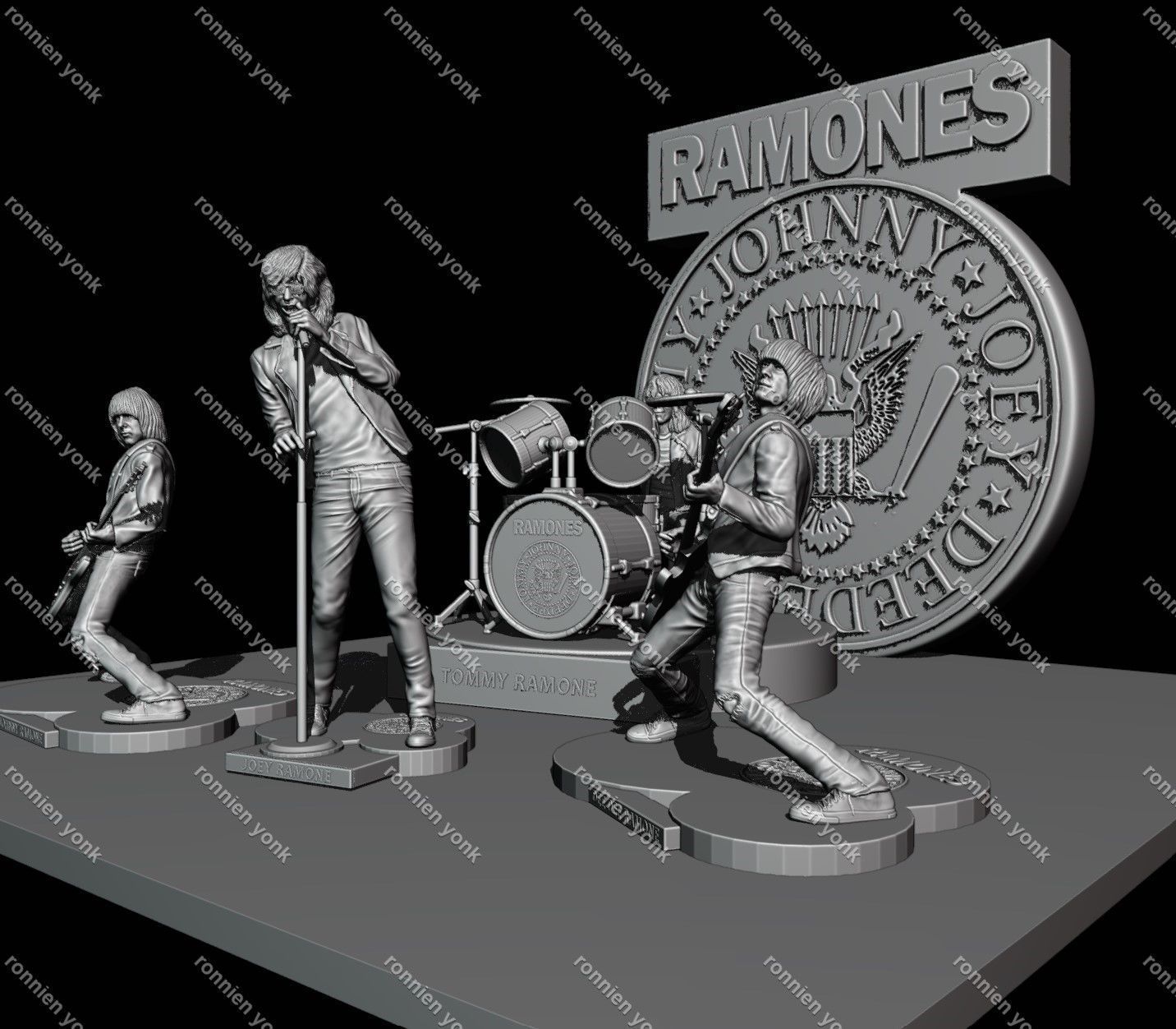 Joey Ramone 3d printing 3D print model_7