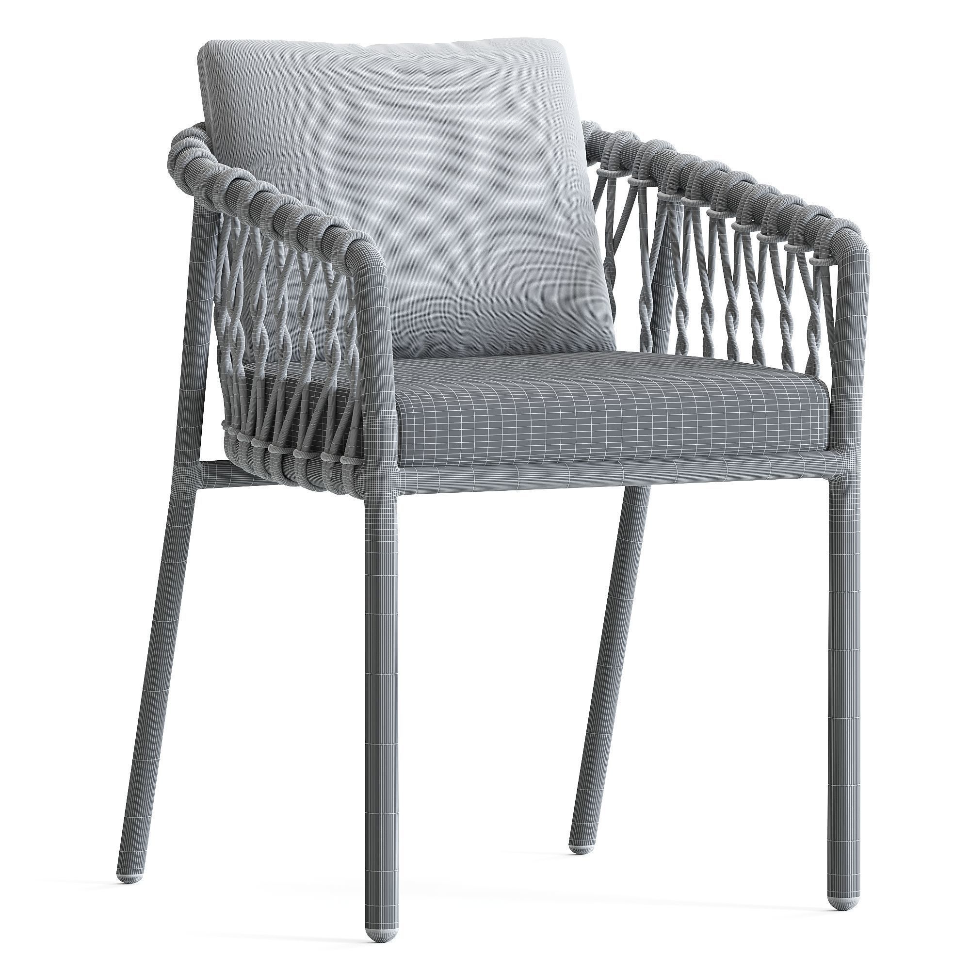 Oscar Bar Stool with Arms 3D model_10