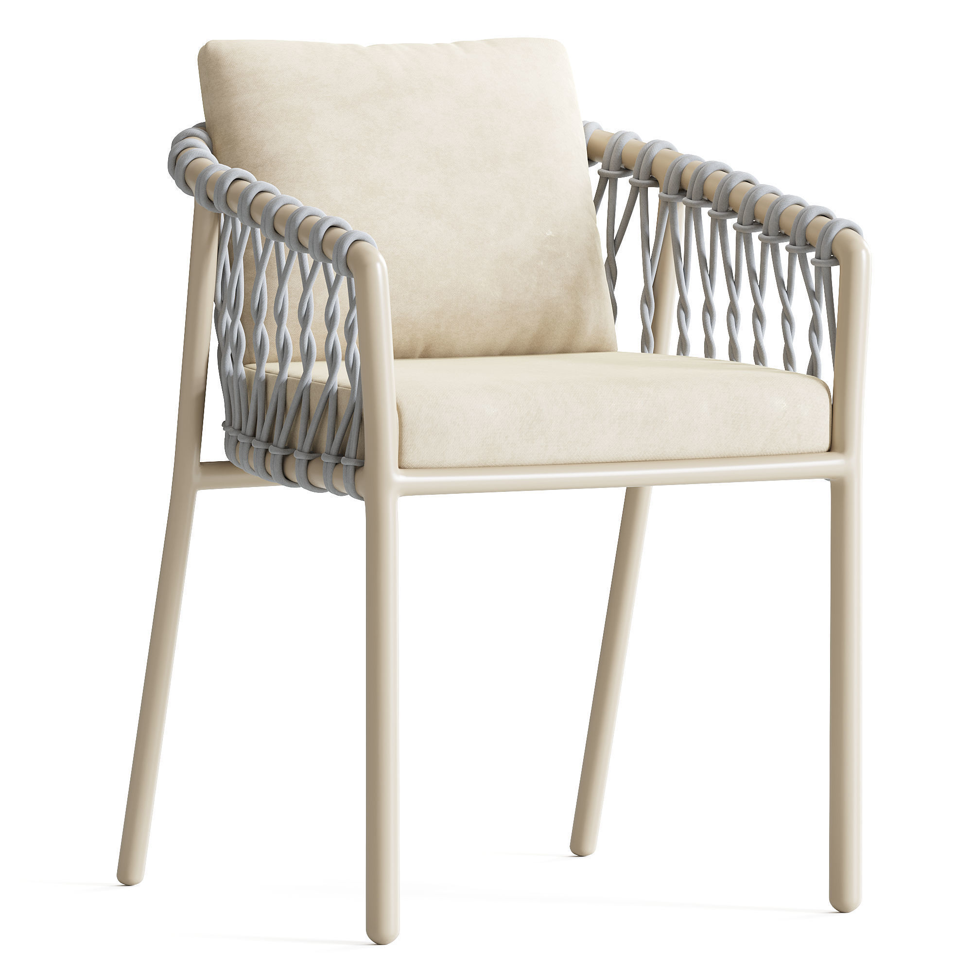 Oscar Bar Stool with Arms 3D model_3