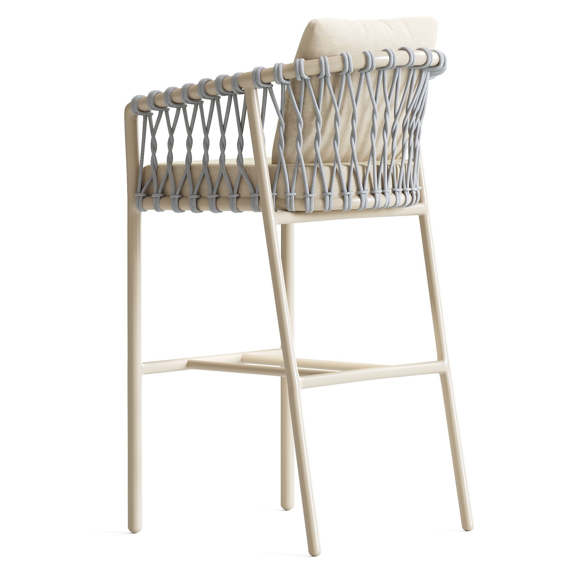 Oscar Bar Stool with Arms 3D model_5