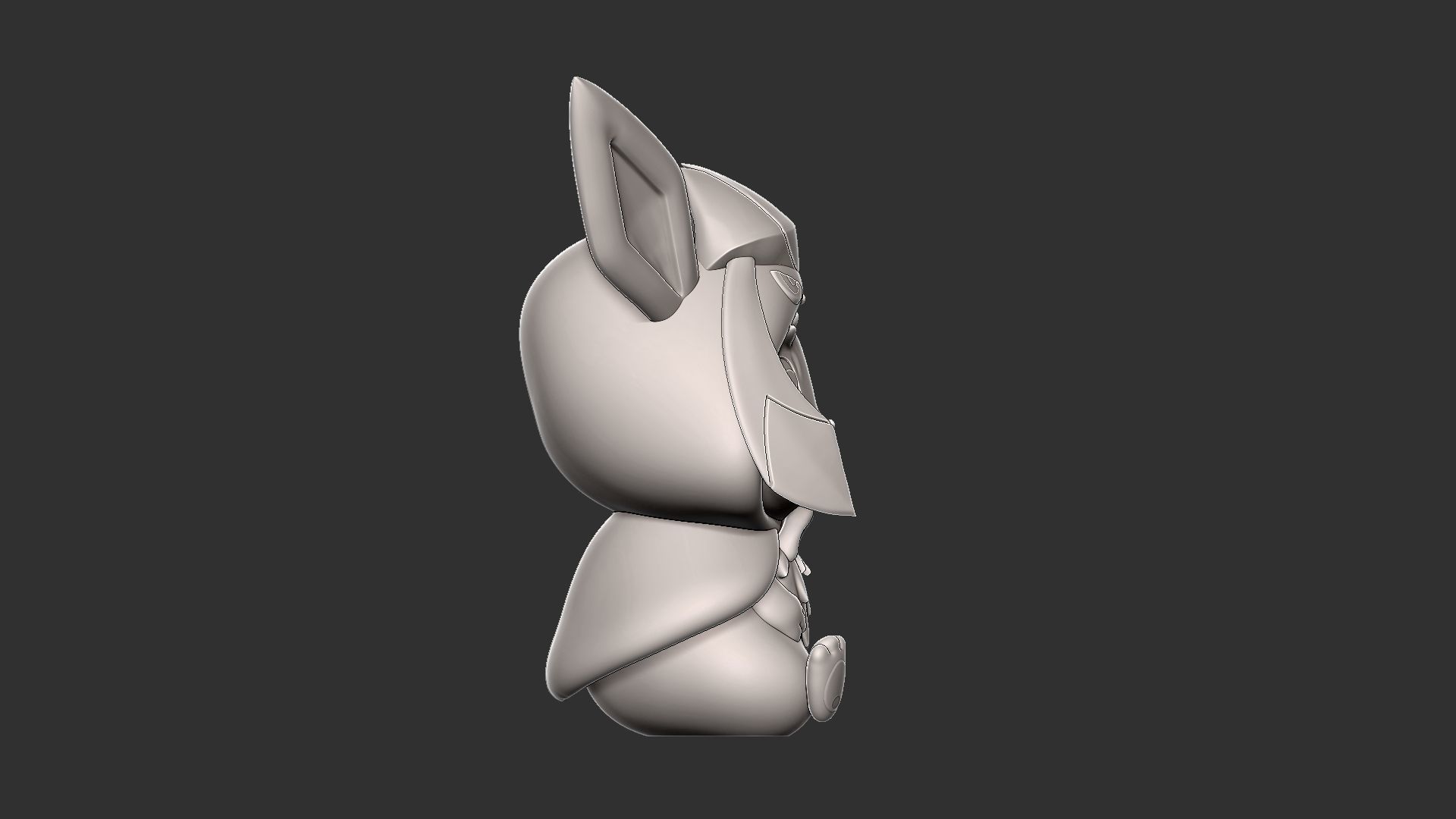 eevee glaceon style 3D print model_4