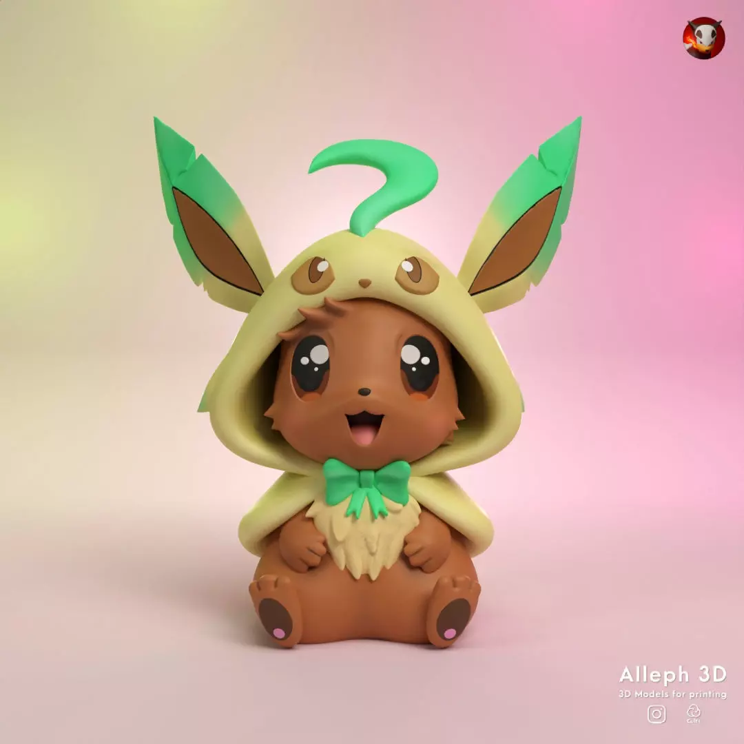 eevee leafeon style 3D print model