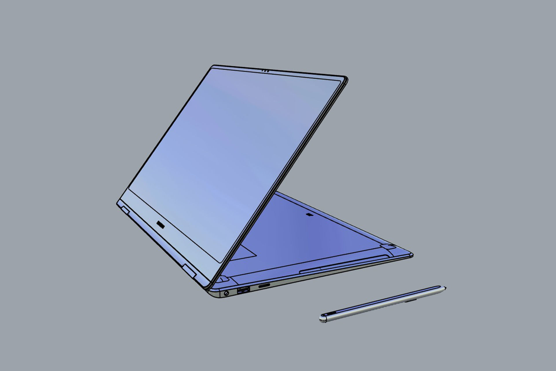 SAMSUNG Galaxy Book4 Pro 360 2024 3D model_21