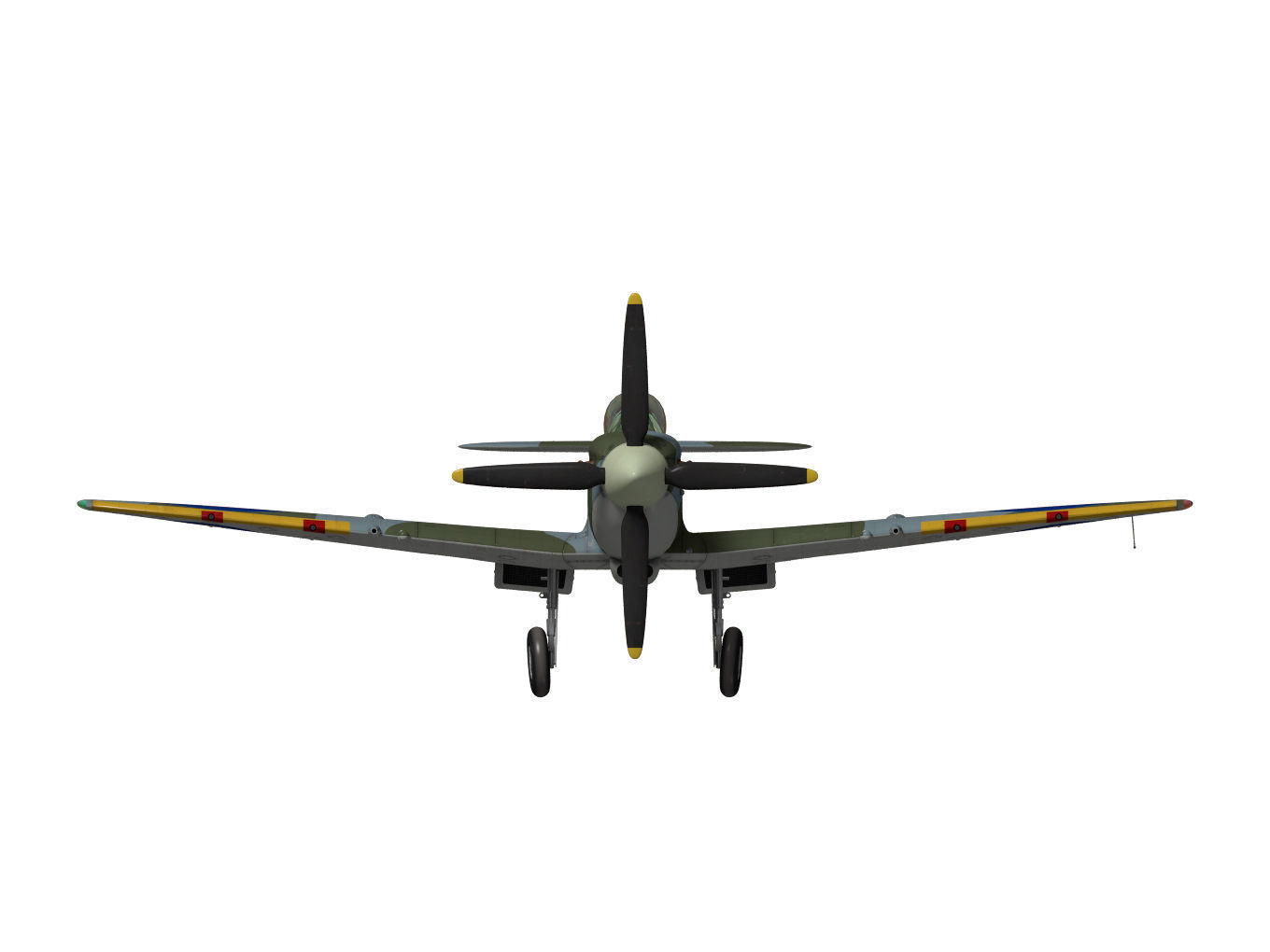 Supermarine Spitfire Mk-XVIe 3D model_12