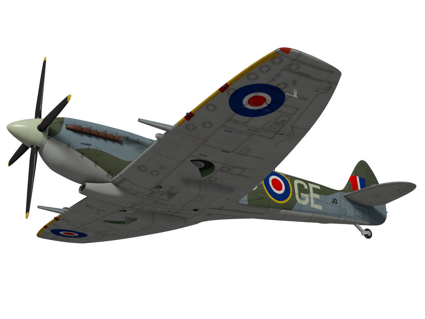 Supermarine Spitfire Mk-XVIe 3D model_3
