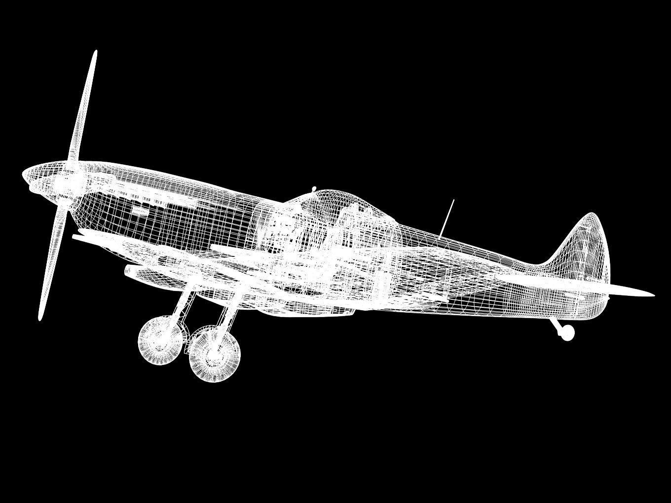 Supermarine Spitfire Mk-XVIe 3D model_17