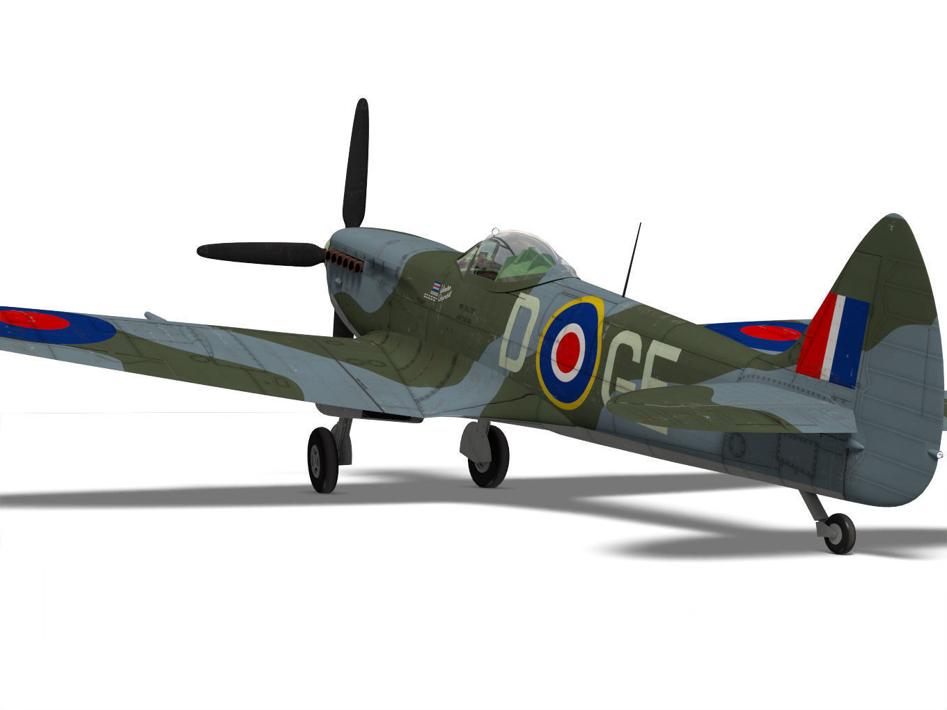 Supermarine Spitfire Mk-XVIe 3D model_6