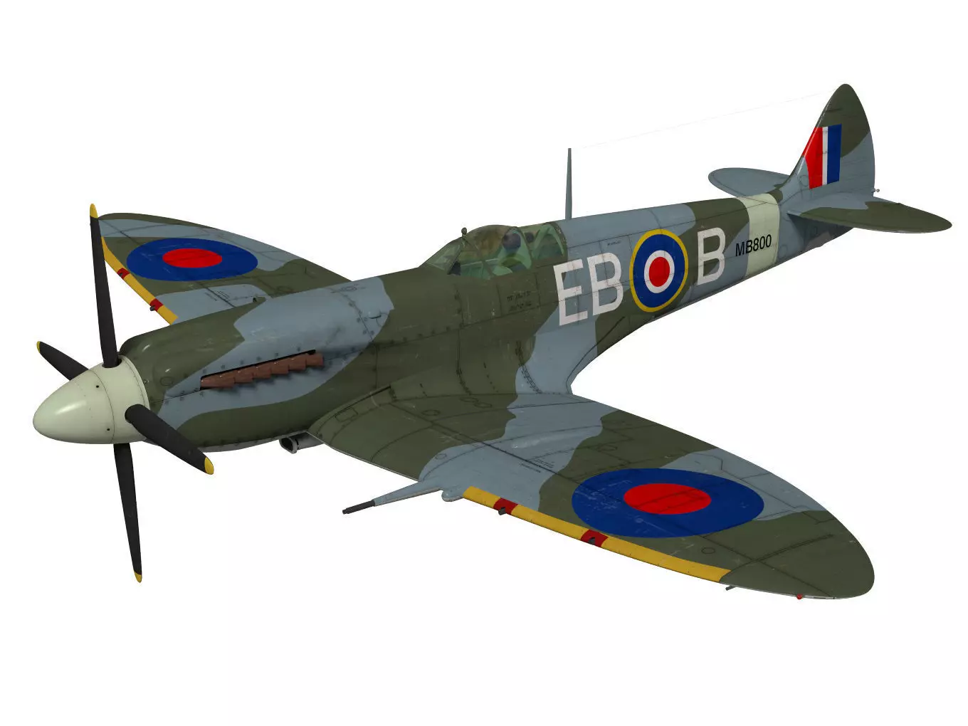 Supermarine Spitfire Mk-XII 3D model_0