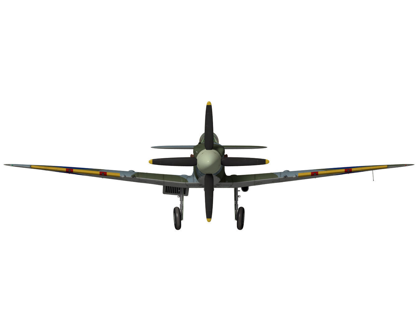 Supermarine Spitfire Mk-XII 3D model_12