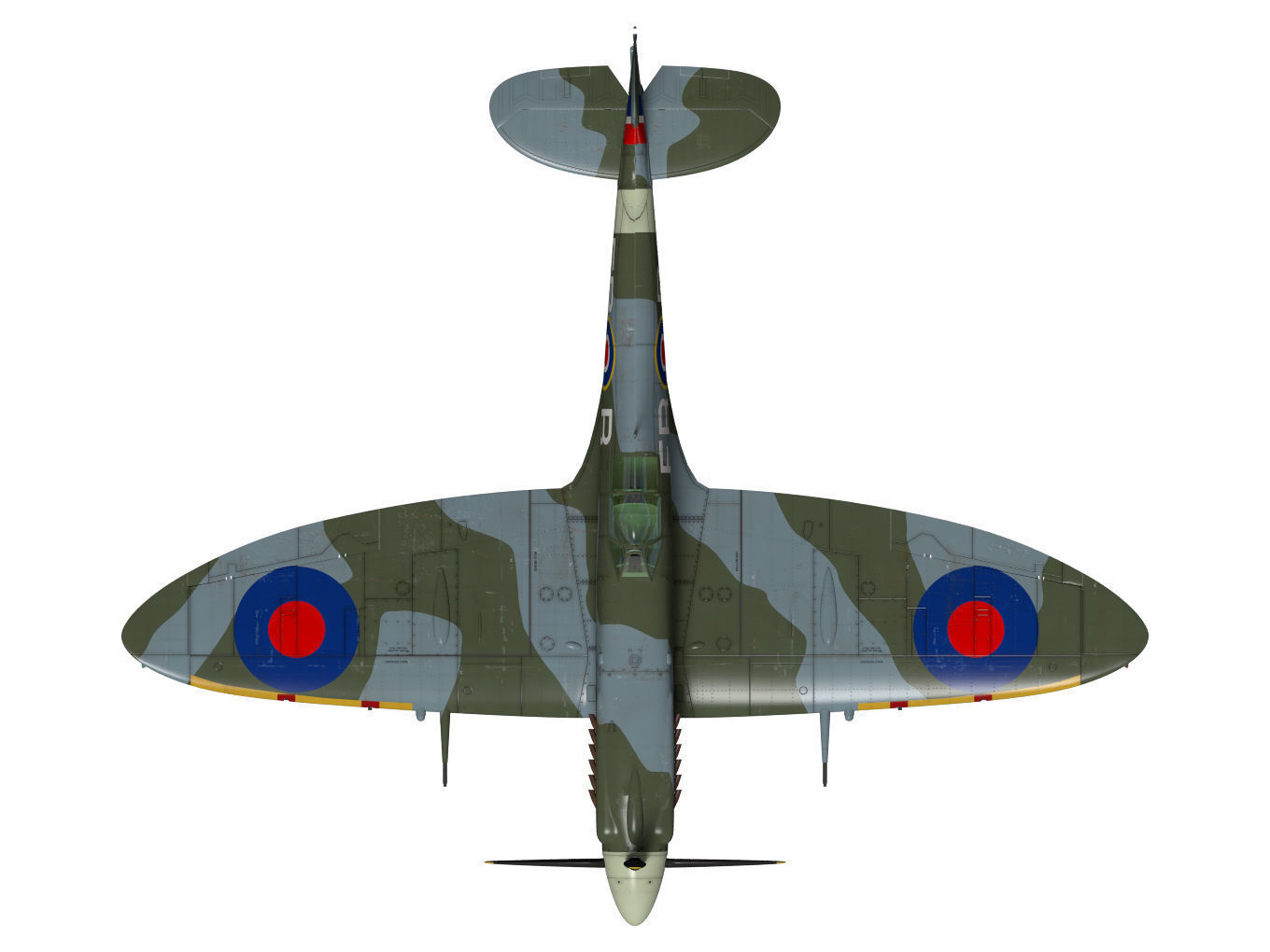 Supermarine Spitfire Mk-XII 3D model_13