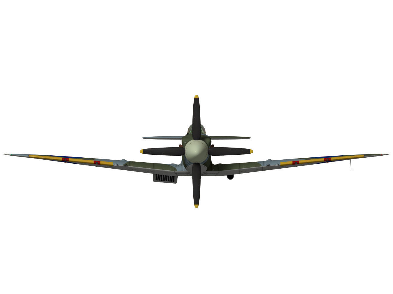 Supermarine Spitfire Mk-XII 3D model_11