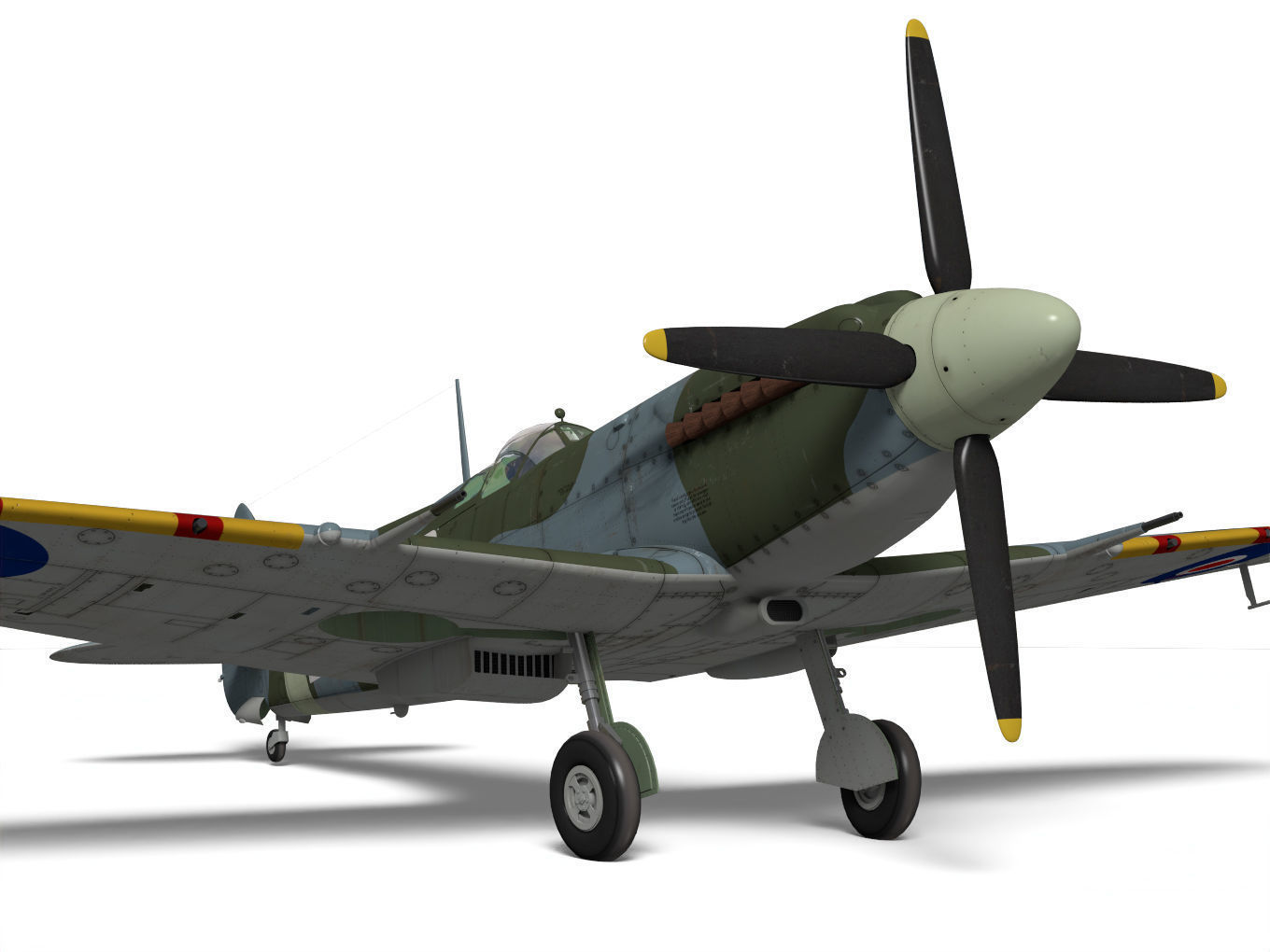 Supermarine Spitfire Mk-XII 3D model_7