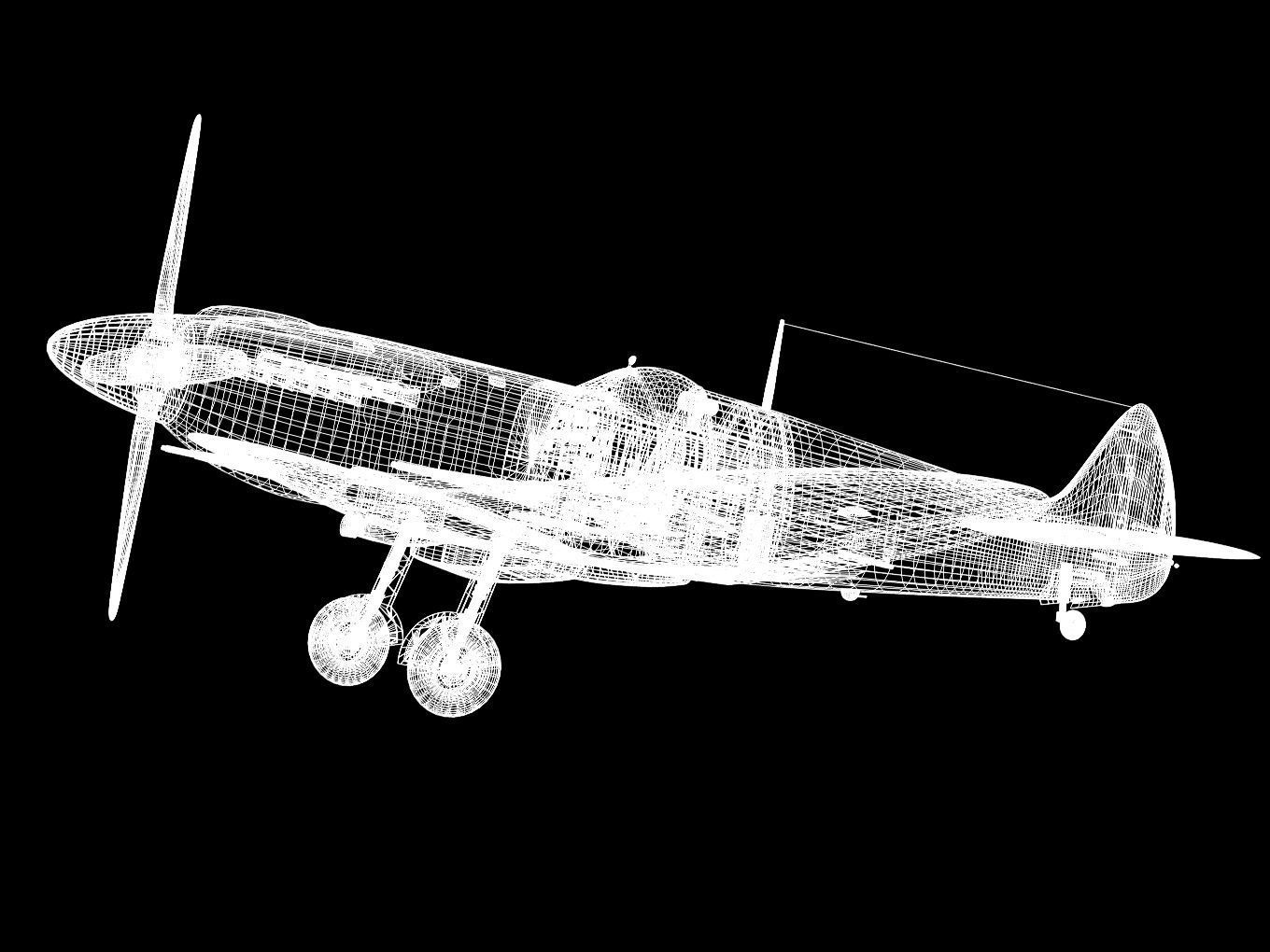 Supermarine Spitfire Mk-XII 3D model_17