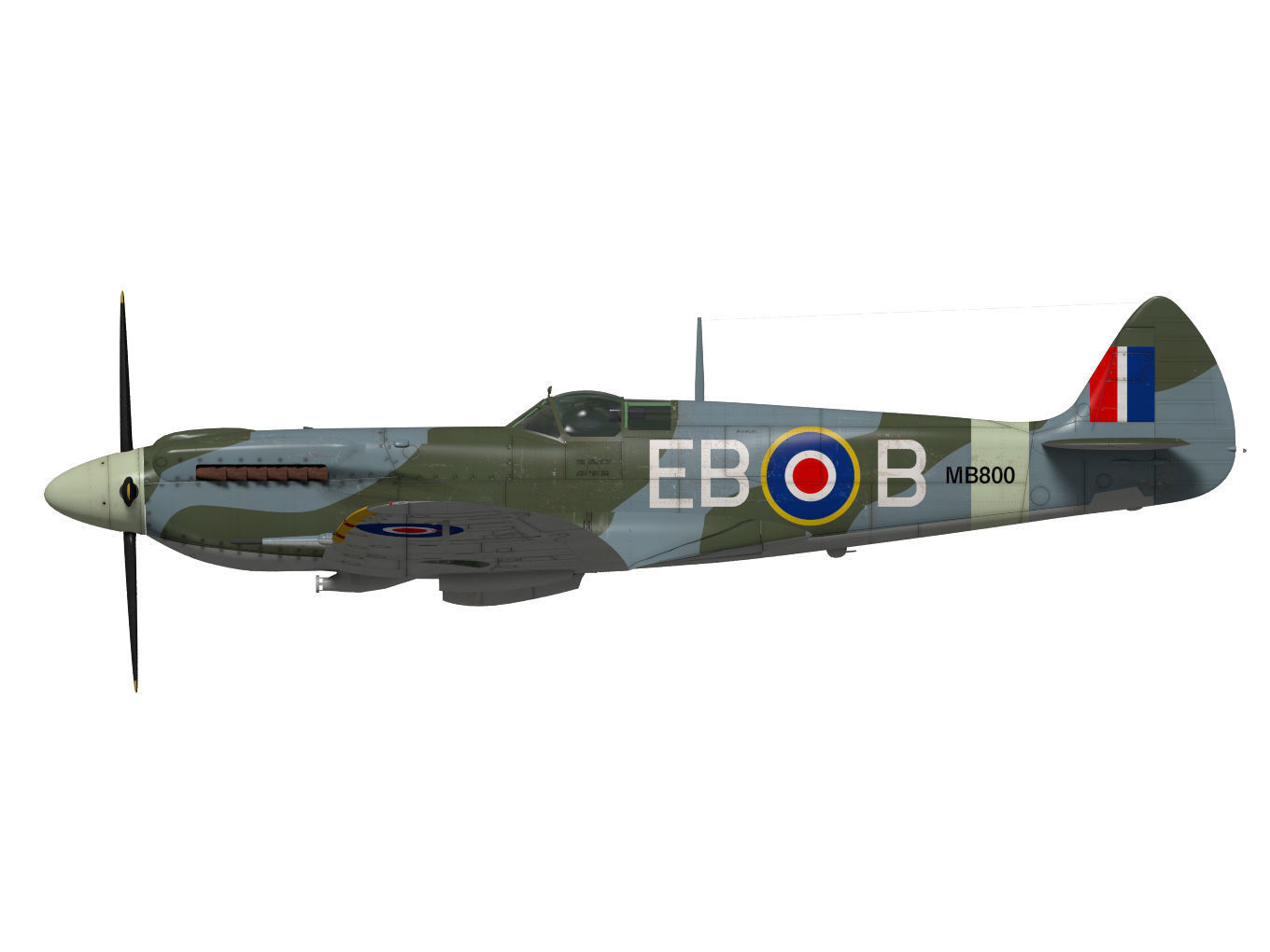 Supermarine Spitfire Mk-XII 3D model_9