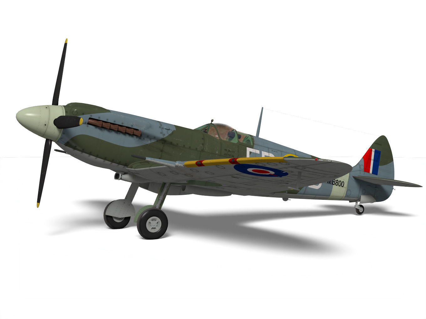 Supermarine Spitfire Mk-XII 3D model_5