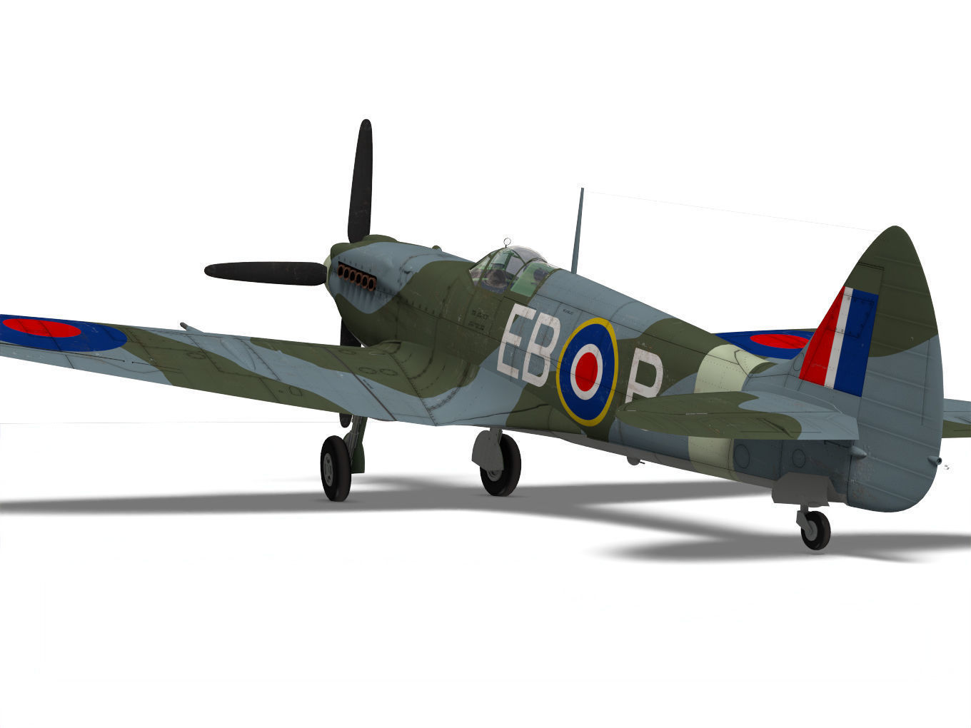 Supermarine Spitfire Mk-XII 3D model_6