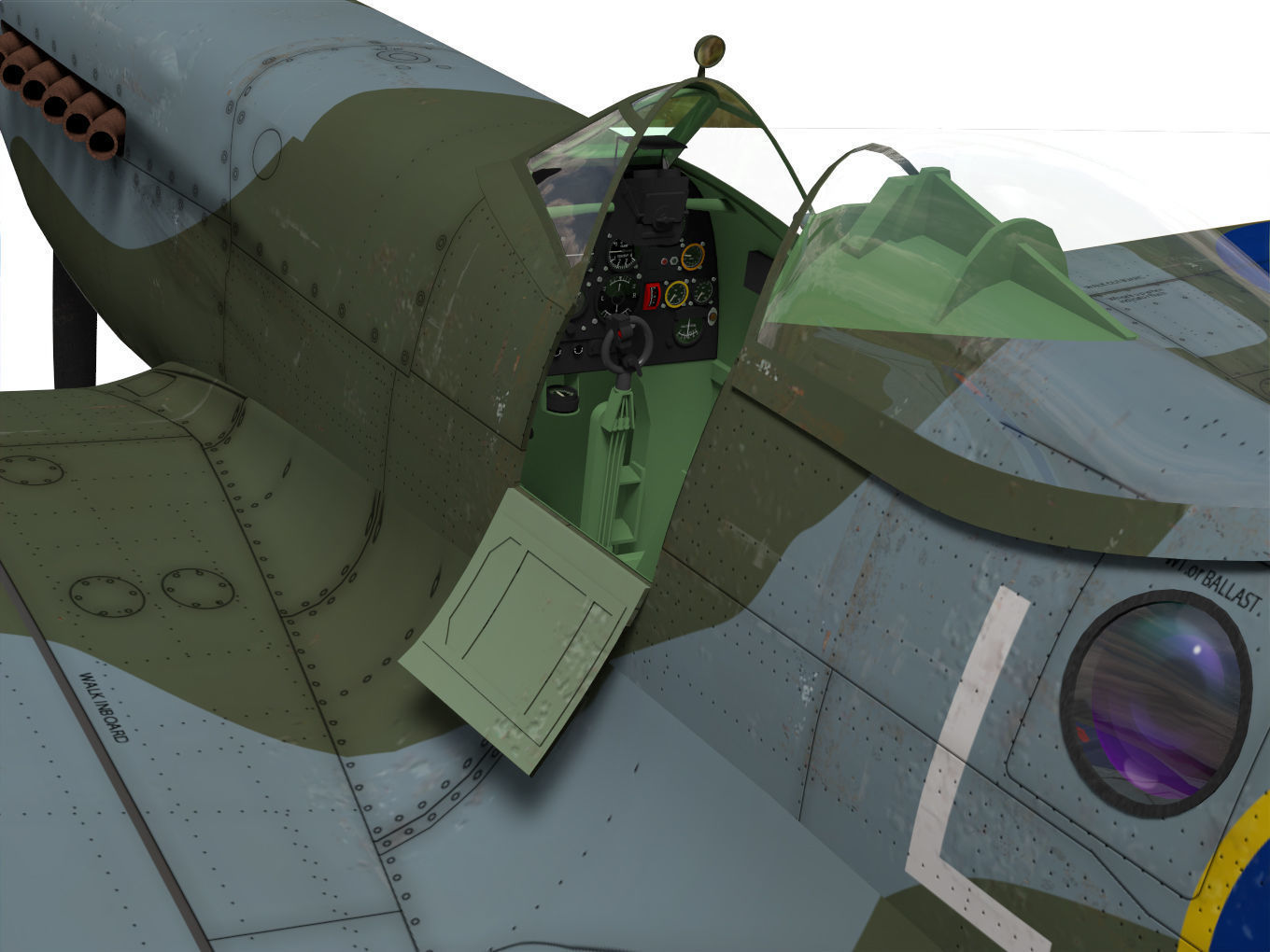 Supermarine Spitfire Mk-XIVe 3D model_8