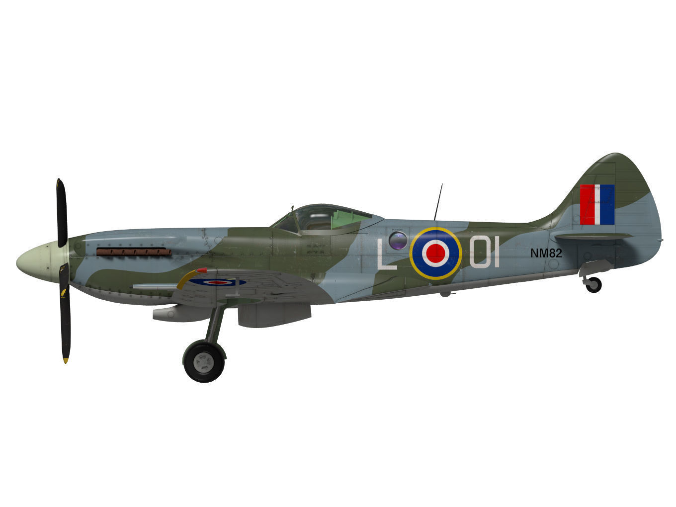 Supermarine Spitfire Mk-XIVe 3D model_10