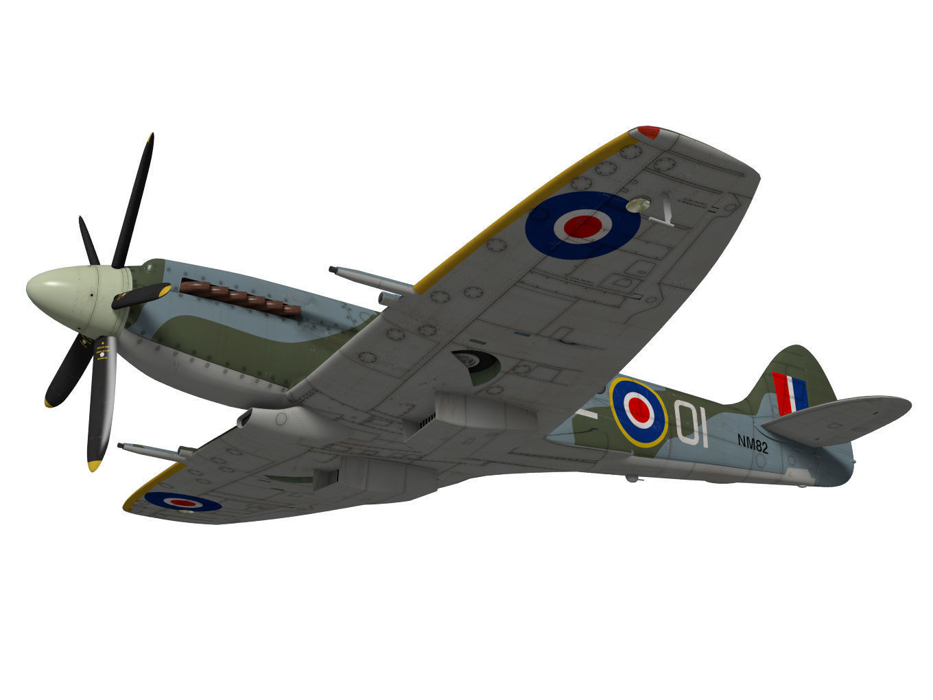 Supermarine Spitfire Mk-XIVe 3D model_3