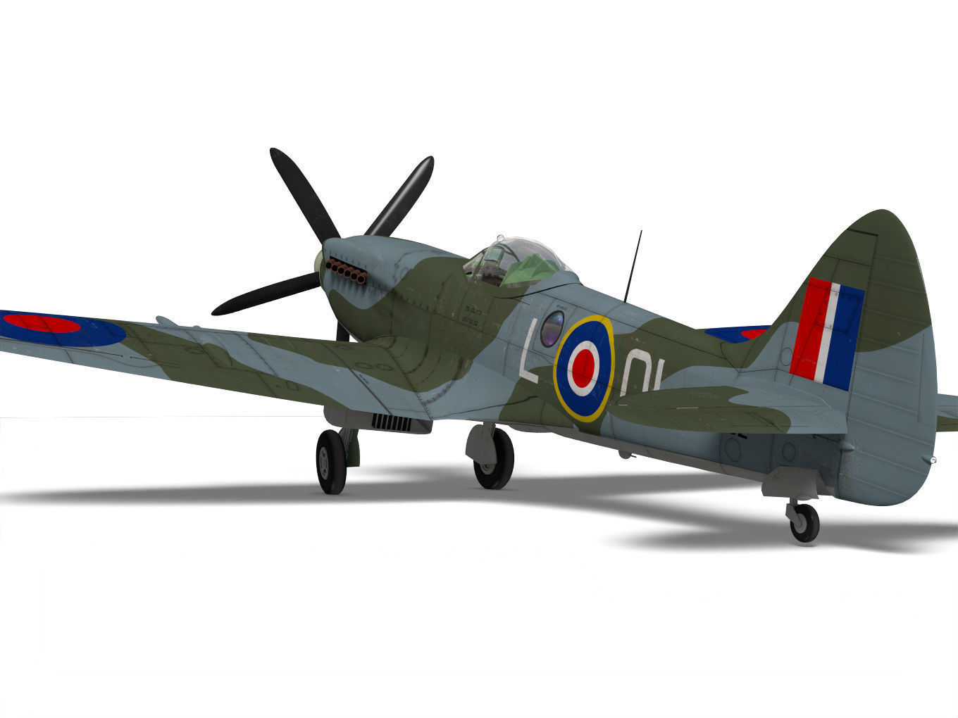 Supermarine Spitfire Mk-XIVe 3D model_6